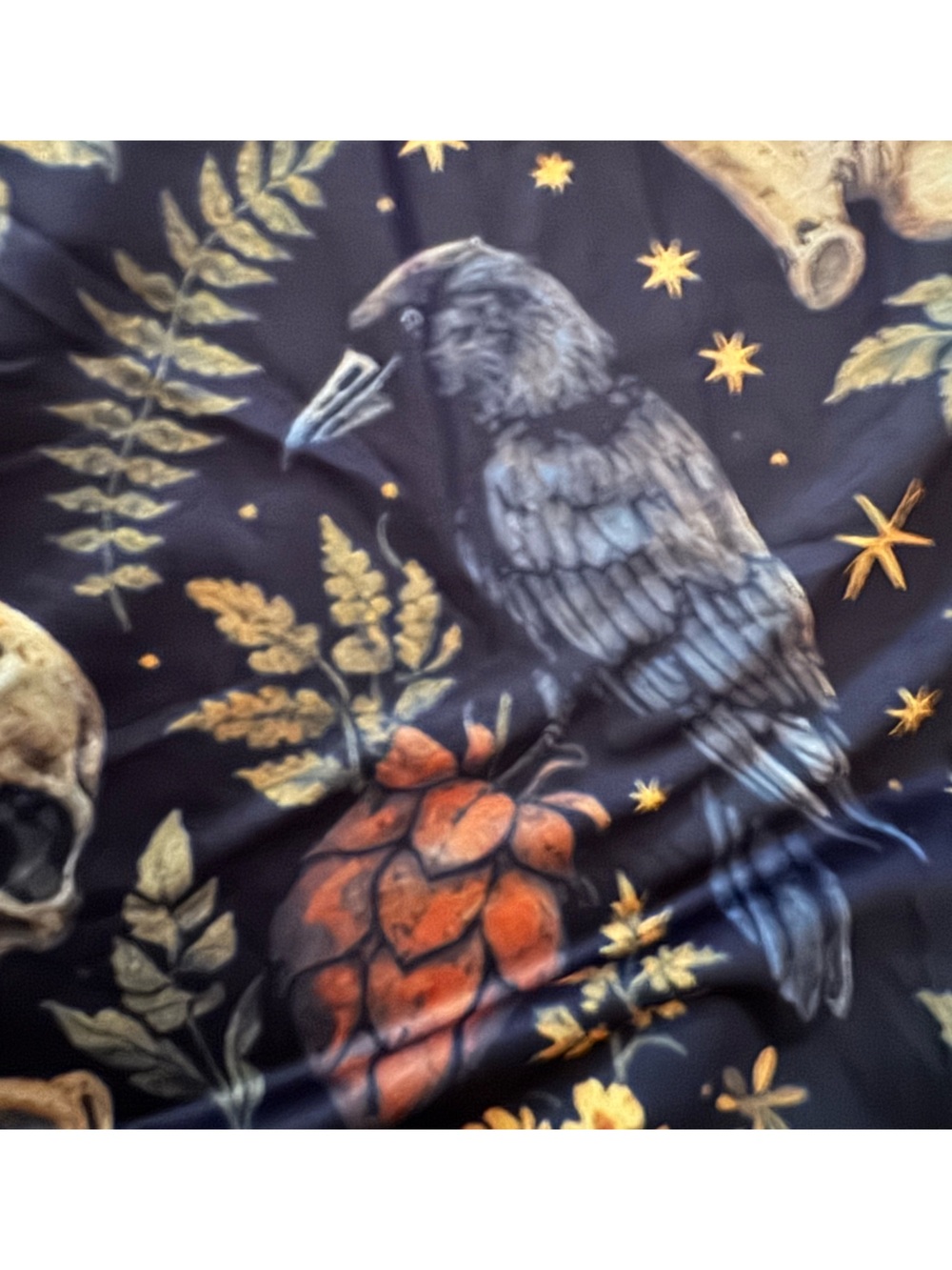Grunge dress 3X NEW skulls, crow, gothic rockabilly moth & mushrooms scuba skate - Picture 7 of 8